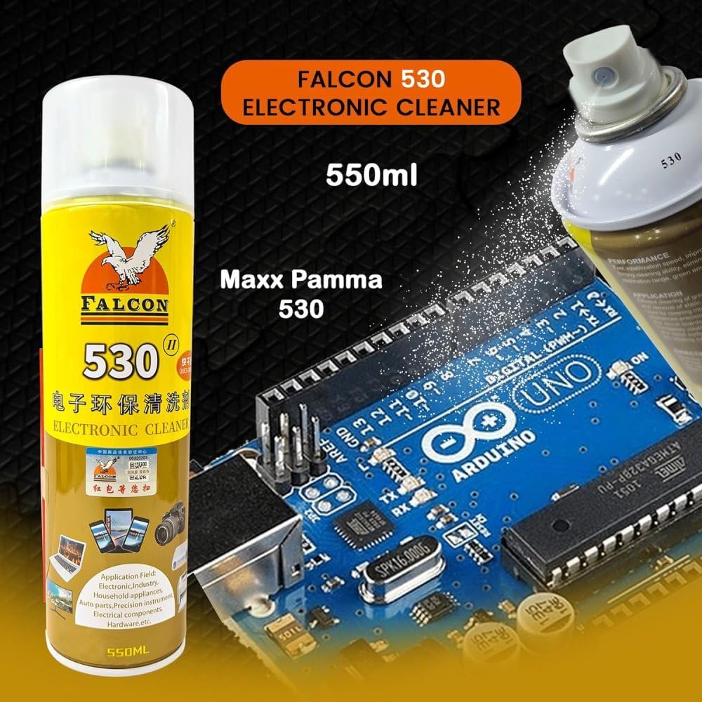 LIMPIA CONTACTOS Y  LIMPIA PANTALLAS EN SPRAY FALCON 530 GRANDE - 550 ML
