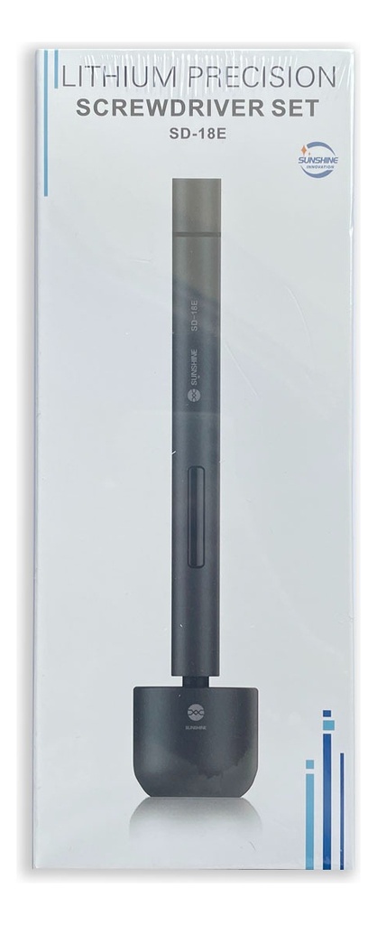 Destornillador Eléctrico Inalámbrico Sd-18e, 14 Bits, Color Negro Sunshine, 3,7 V